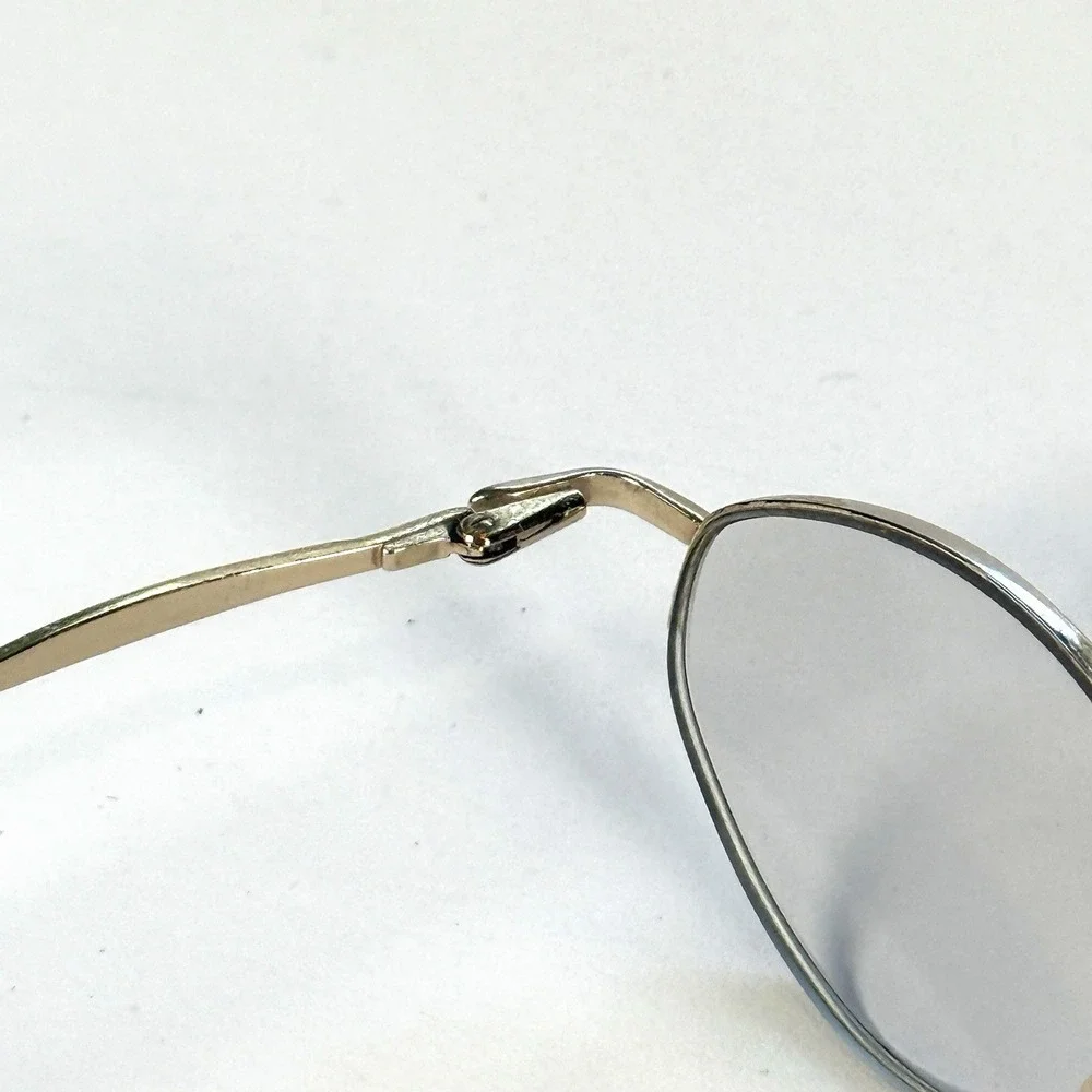 Lauren Hutton L087 Eyeglasses Frame Only 48-18-135 Gold Metal Oval Womens‎